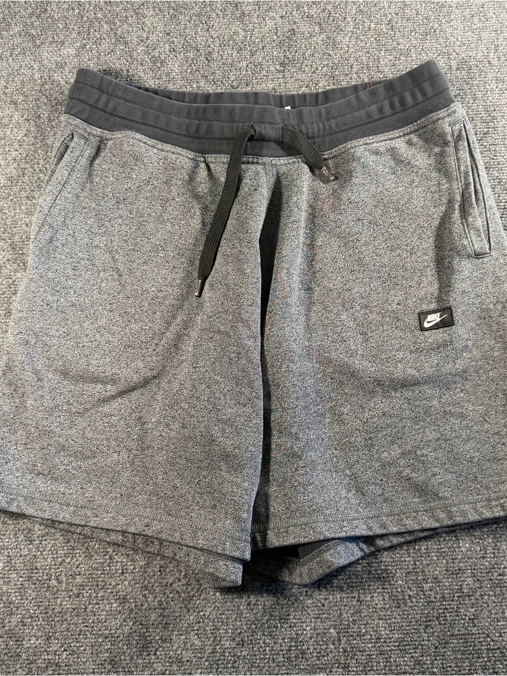 Nike Tech Fleece Shorts Mens XL Grey Black Athletic Gym Workout Gear 805152-091